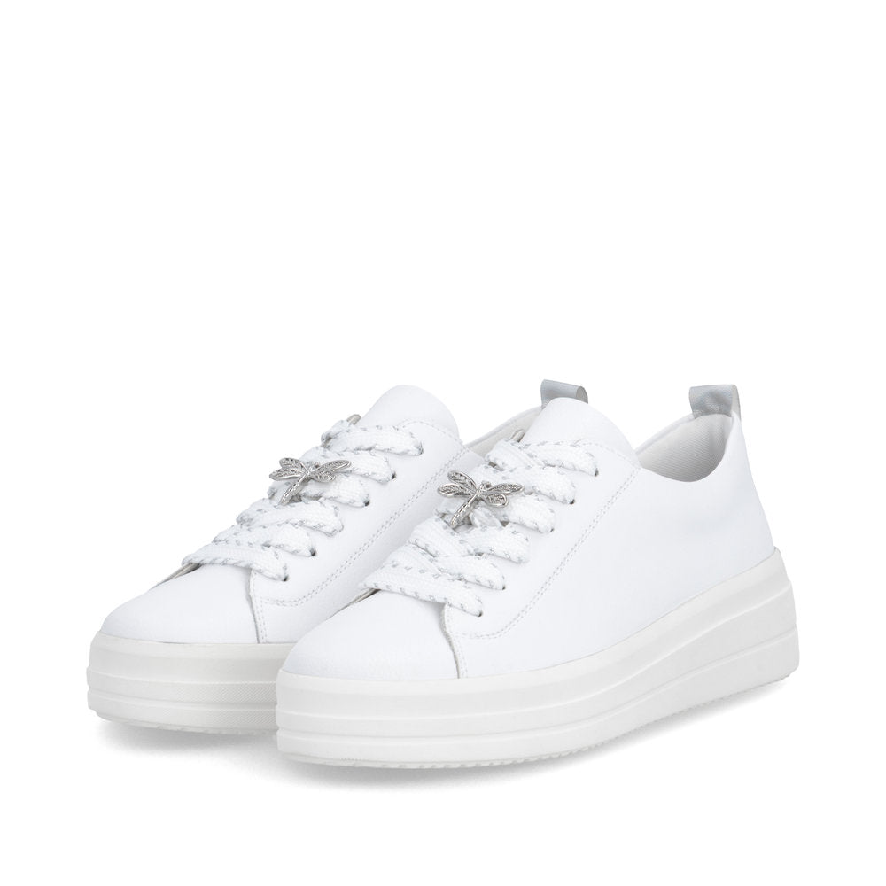 Remonte White Platform Trainer|D1C0382