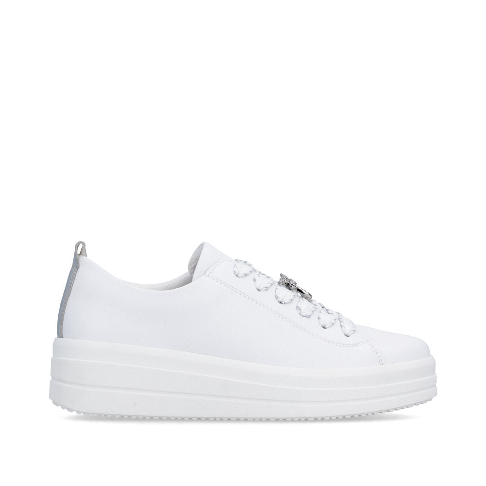 Remonte White Platform Trainer|D1C0382