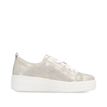 Load image into Gallery viewer, Remonte Light Gold Platform  Trainer|D1C0391
