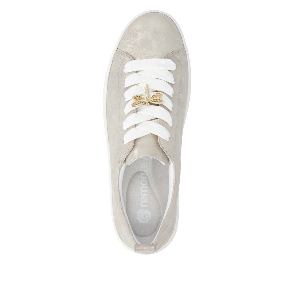 Remonte Light Gold Platform  Trainer|D1C0391