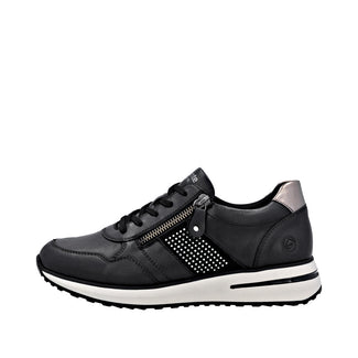 Remonte Black Laced Trainer|D1G1303