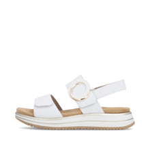 Load image into Gallery viewer, Remonte White Hook and Loop Strap Sandal|D1J6380
