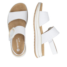 Load image into Gallery viewer, Remonte White Hook and Loop Strap Sandal|D1J6380
