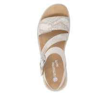 Load image into Gallery viewer, Remonte Metallic Beige Sandal|D1J6490
