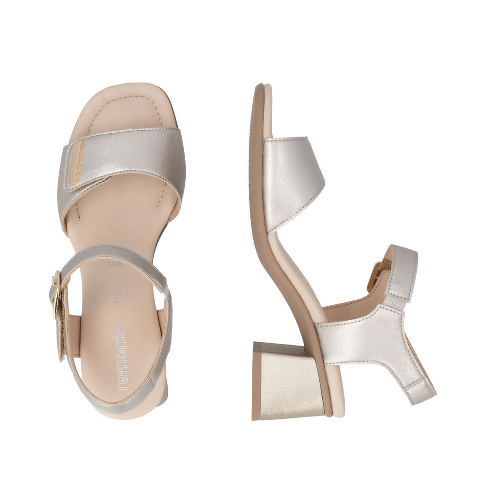 Remonte Light Gold Sandal |D1K5490