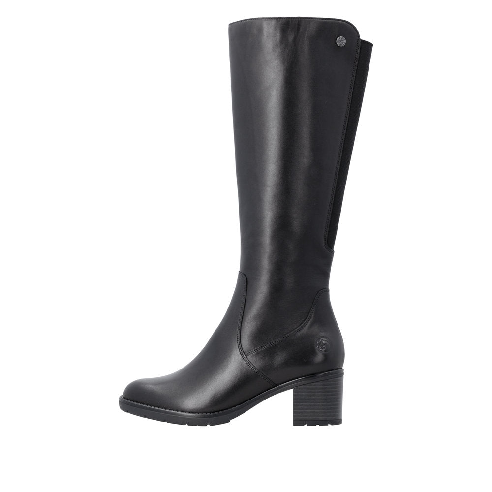 Remonte Black Tall Boot|D2A7800