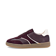 Load image into Gallery viewer, Maroon sneaker with white sole on a white background
