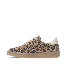 Load image into Gallery viewer, Leopard print sneaker with a white sole on a white background
