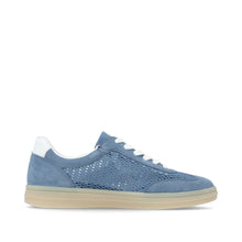 Load image into Gallery viewer, Remonte Blue Cut-Out Suede Trainer |D2C0814
