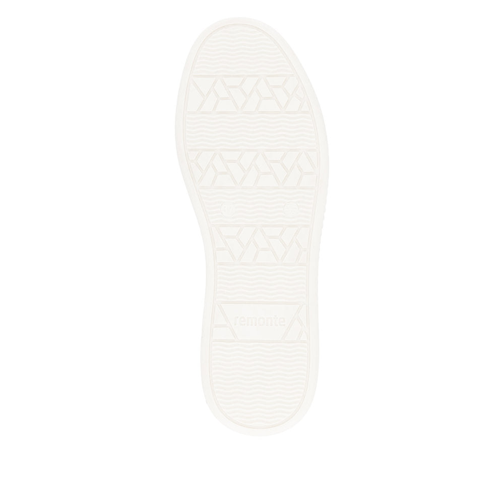 Remonte White Mini Wedge Trainer|D2E0080W