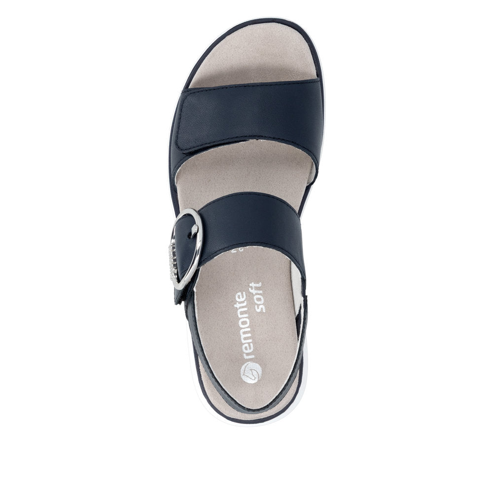 Remonte Navy Comfort Sandal|D2K5014