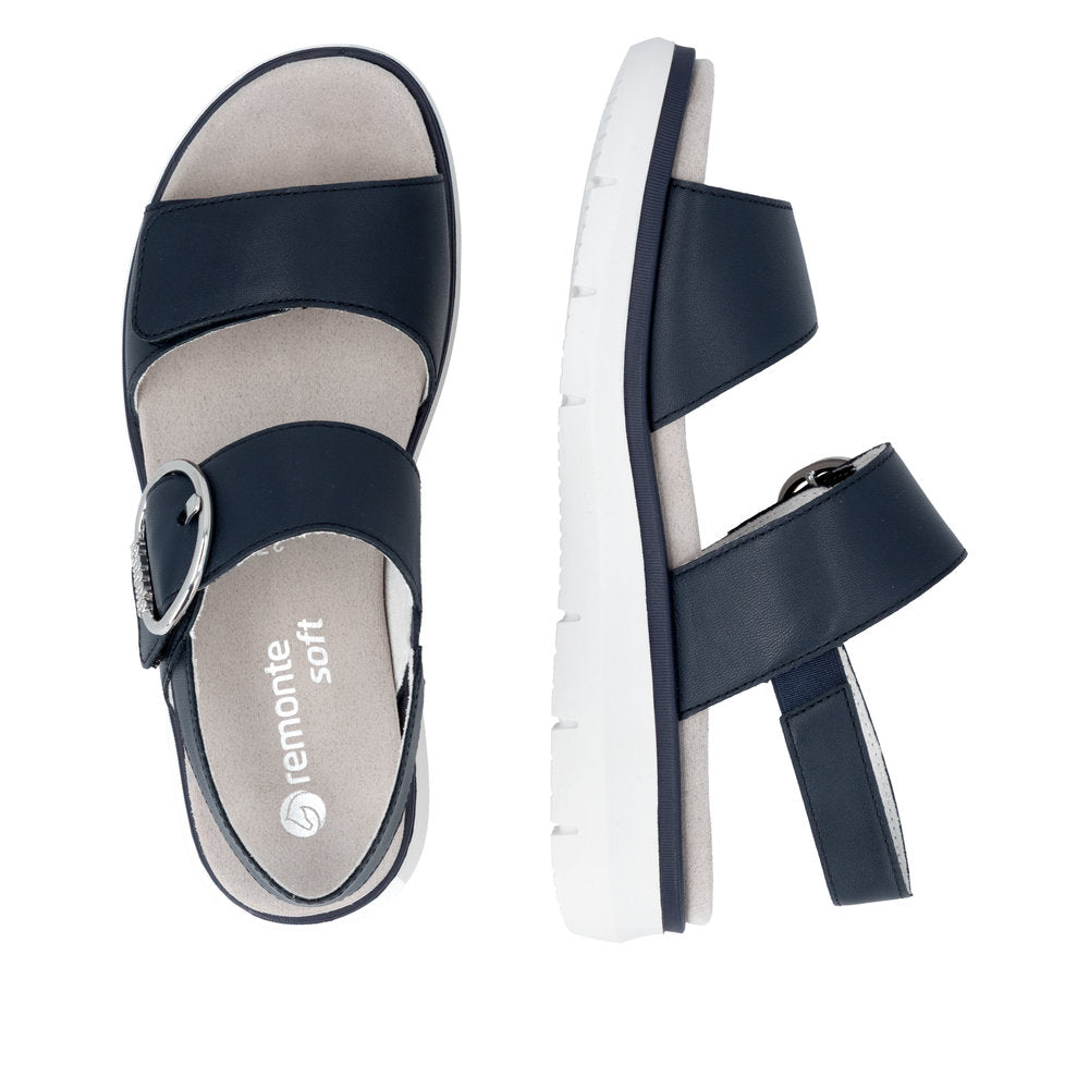 Remonte Navy Comfort Sandal|D2K5014