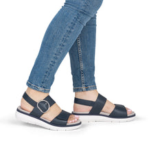 Load image into Gallery viewer, Remonte Navy Comfort Sandal|D2K5014
