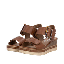Load image into Gallery viewer, Remonte Brown Wedge Sandal|D2L5324
