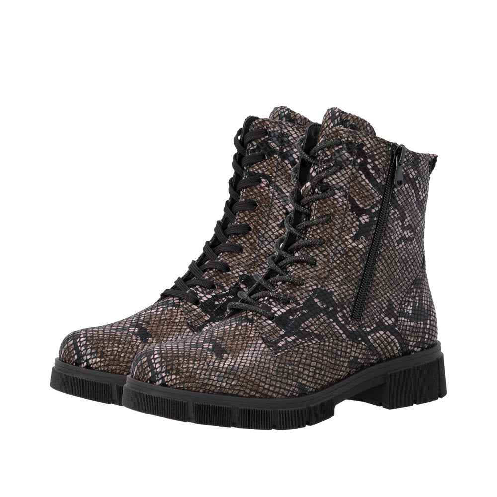 Remonte Snake Print Ankle Boot|D2S7203