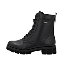 Load image into Gallery viewer, Remonte Wide Fit Black Leather Laced Ankle Boot|D2S7300
