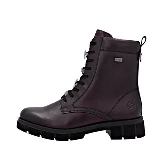 Remonte Deep Bordo Leather Laced Ankle Boot|D2S7335