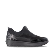 Load image into Gallery viewer, Remonte Black Multi Mini Wedge Shoe|D2V0104
