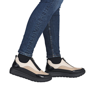 Remonte Elasticated Centre Zip Mini Wedge Shoe|D2V0160