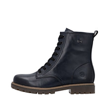 Load image into Gallery viewer, Remonte Wide Fit Navy Laced Ankle Boot|D3C7014
