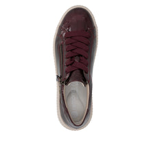 Load image into Gallery viewer, Remonte Patent Burgundy Platform Trainer|D3E0735
