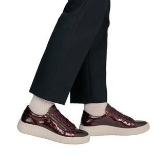 Remonte Patent Burgundy Platform Trainer|D3E0735