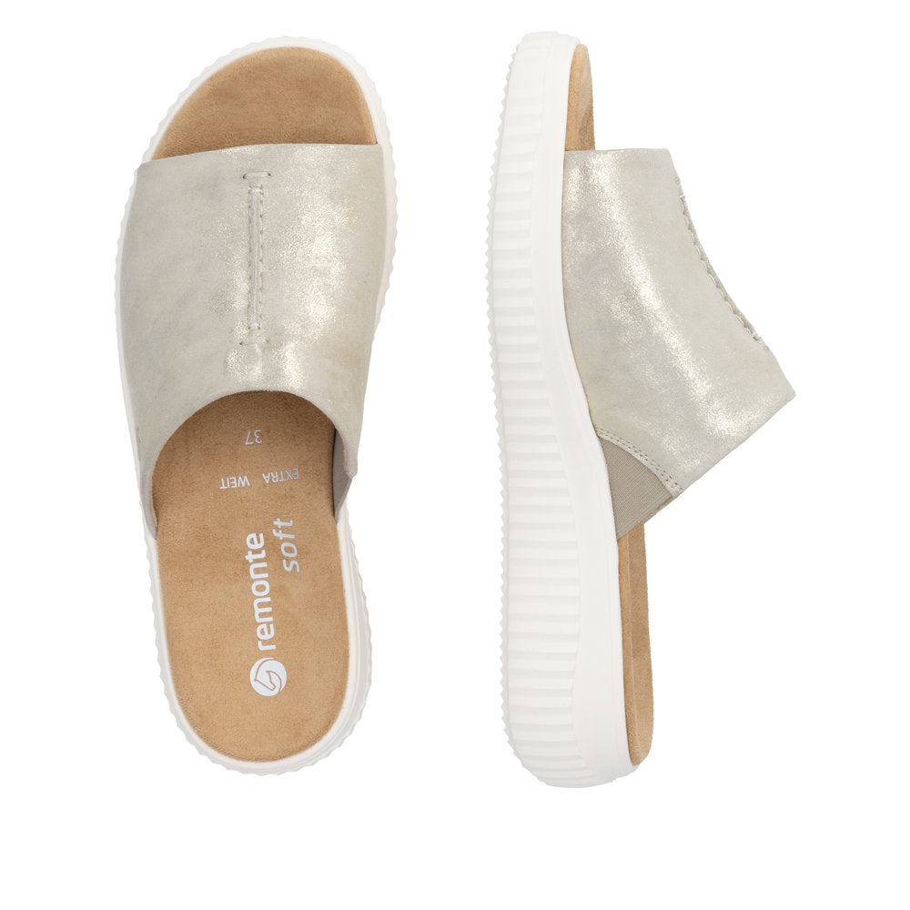 Remonte Light Gold Comfort Mule|D3L5390
