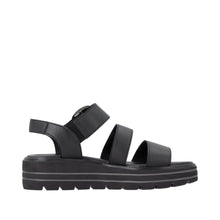 Load image into Gallery viewer, Remonte Black Platform Sandal|D3N5000
