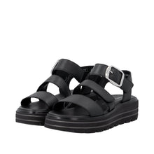 Load image into Gallery viewer, Remonte Black Platform Sandal|D3N5000
