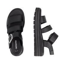 Load image into Gallery viewer, Remonte Black Platform Sandal|D3N5000
