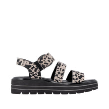 Load image into Gallery viewer, Remonte Cow Print Platform Sandal|D3N5060
