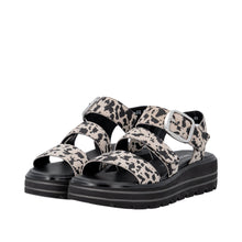 Load image into Gallery viewer, Remonte Cow Print Platform Sandal|D3N5060
