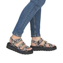 Load image into Gallery viewer, Remonte Cow Print Platform Sandal|D3N5060
