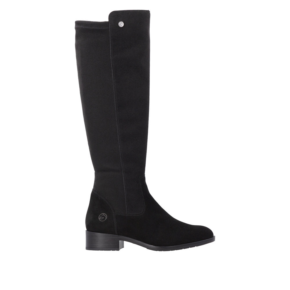 Remonte Black Tall Boot |D3U7000