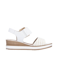 Load image into Gallery viewer, Remonte White Wedge Sandal|D645381
