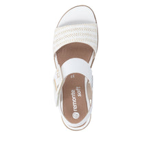 Load image into Gallery viewer, Remonte White Wedge Sandal|D645381
