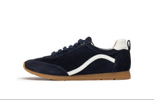 Load image into Gallery viewer, Unisa Navy Flat Laced Trainer| DALAINA
