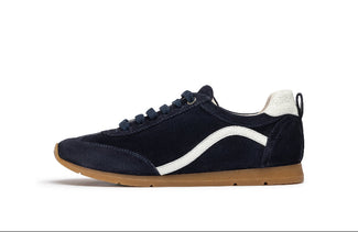 Unisa Navy Flat Laced Trainer| DALAINA