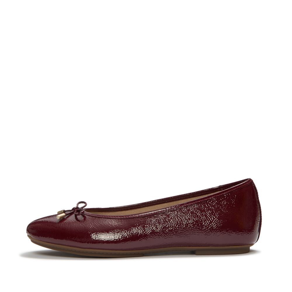 FitFlop Burgundy Bow Ballerina|A0KE19