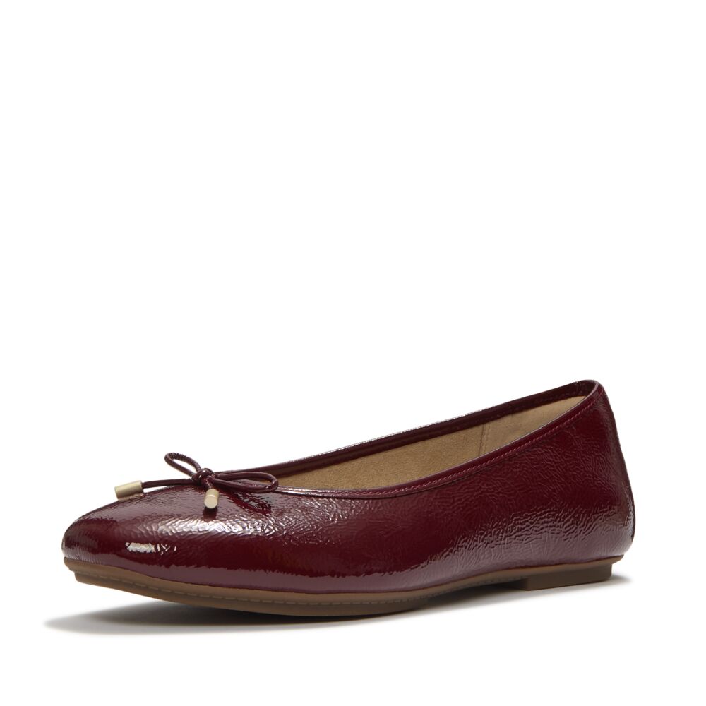 FitFlop Burgundy Bow Ballerina|A0KE19