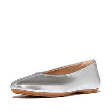 Load image into Gallery viewer, Fitflop High-Cut Metallic Soft Leather Ballerina|A0P011
