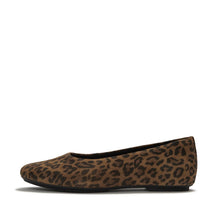 Load image into Gallery viewer, Fitflop Leo Print Suede Ballerina|ADRE76

