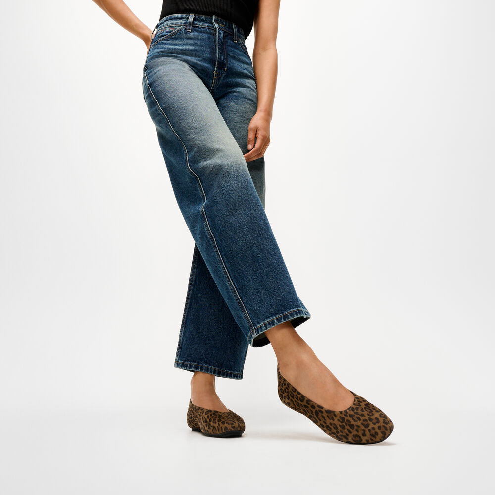 Fitflop Leo Print Suede Ballerina|ADRE76