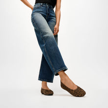 Load image into Gallery viewer, Fitflop Leo Print Suede Ballerina|ADRE76
