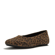 Load image into Gallery viewer, Fitflop Leo Print Suede Ballerina|ADRE76
