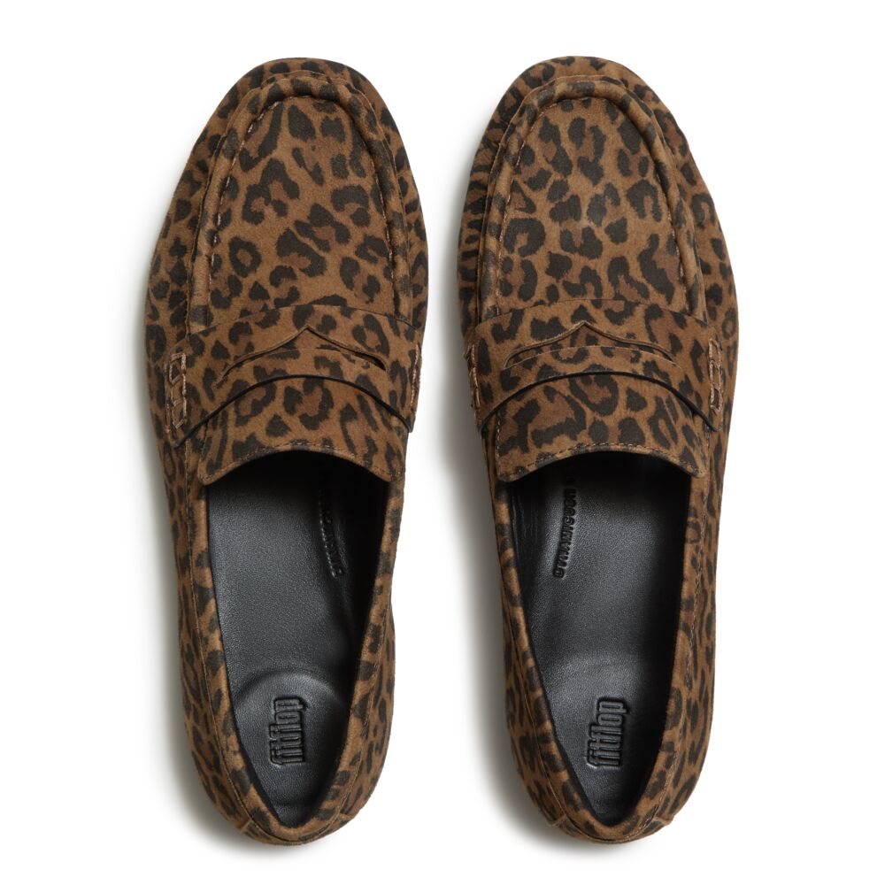 Fitflop Leo Print Suede Loafer|ADSE76