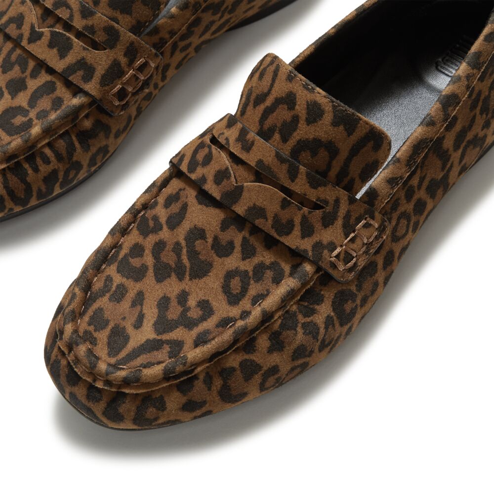 Fitflop Leo Print Suede Loafer|ADSE76