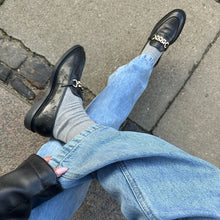 Load image into Gallery viewer, Copenhagen Black Leather Loafer|CS8441NE
