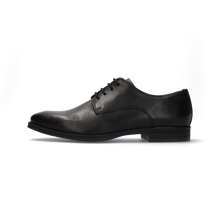 Load image into Gallery viewer, Black leather dress shoe on a white background
