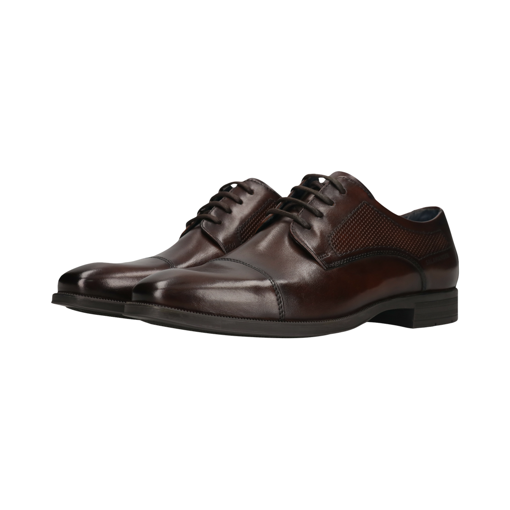 Salamander Brown Lace-Up Business Shoe |E11AUU026